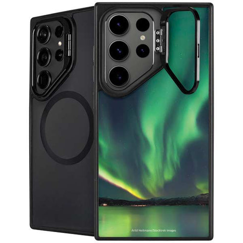 StockTrek Aurora Borealis Over Tjeldsundet in Norway Galaxy S25 Ultra Kickstand Case